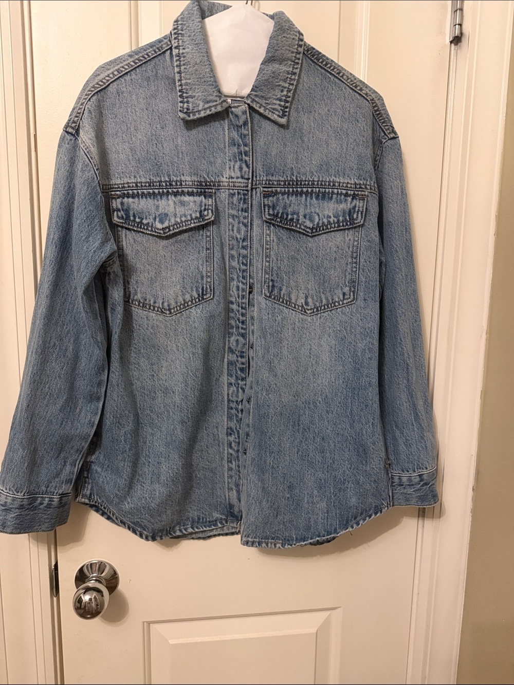 pistola Light Blue Denim Shacket - Picture 4 of 8